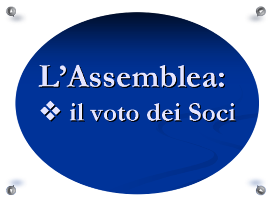 L'Assemblea: il voto dei Soci